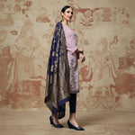Load image into Gallery viewer, Women's Cotton Unstitched Salwar-Suit Material With Dupatta (Pink, 2-2.5mtrs) Kashvii