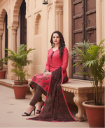Load image into Gallery viewer, Women's Slub Cotton Unstitched Salwar-Suit Material With Dupatta (Pige , 2-2.5mtrs) Kashvii