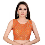 Load image into Gallery viewer, Women's Satin Silk, Inner-Cotton Full Stitched Padded Blouse (Keri Fenta) Kashvii
