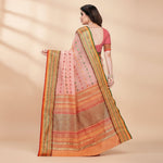 Load image into Gallery viewer, Women's Kota Doria Cotton Woven Butta Saree With Blouse (Peach, 5-6 Mtrs) Kashvii