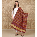 Load image into Gallery viewer, Women's Silk Pure weaving Work Duppatta (Maroon, Length: 2-2.3 Mtrs) Kashvii