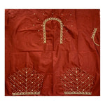 Load image into Gallery viewer, Women's Cotton Silk Self Design Unstitched Blouse Piece (Maroon, 80-100 cm) Kashvii