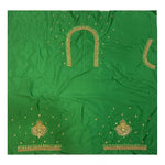 Load image into Gallery viewer, Cotton Silk Self Design Unstitched Blouse Piece (Green, 80-100 cm) Kashvii