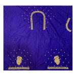 Load image into Gallery viewer, Cotton Silk Self Design Unstitched Blouse Piece (Blue, 80-100 cm) Kashvii