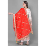 Load image into Gallery viewer, Women's Velvet Gotta Patti Dupatta (Red, Length: 2.25 to 2.50 Mtr) Kashvii