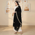 Load image into Gallery viewer, Women's Velvet Gotta Patti Dupatta (Black, Length: 2.25 to 2.50 Mtr) Kashvii