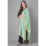 Load image into Gallery viewer, Women's Velvet Gotta Patti Dupatta (Sea Green, Length: 2.25 to 2.50 Mtr) Kashvii