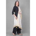 Load image into Gallery viewer, Women's Velvet Gotta Patti Dupatta (White, Length: 2.25 to 2.50 Mtr) Kashvii