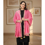 Load image into Gallery viewer, Women's Velvet Gotta Patti Dupatta (Pink, Length: 2.25 to 2.50 Mtr) Kashvii
