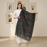 Load image into Gallery viewer, Women's Cotton Embroidered Dupatta (Black, Length: 2.25 to 2.50 Mtr) Kashvii