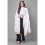 Load image into Gallery viewer, Women's Velvet Gotta Patti Dupatta (Off White, Length: 2.25 to 2.50 Mtr) Kashvii
