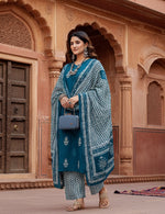 Load image into Gallery viewer, Cotton Blend Printed Morpichh Kurti Kashvii