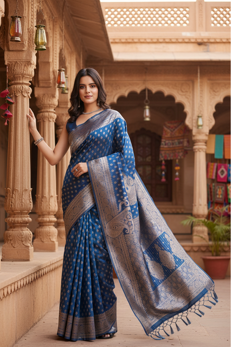 Pid 62387 generic womens banarasi silk printed saree with unstitched blouse 5 5 mtr pinch 1 1000x1000