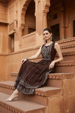 Load image into Gallery viewer, Casual Rayon Brown Kurti Kashvii