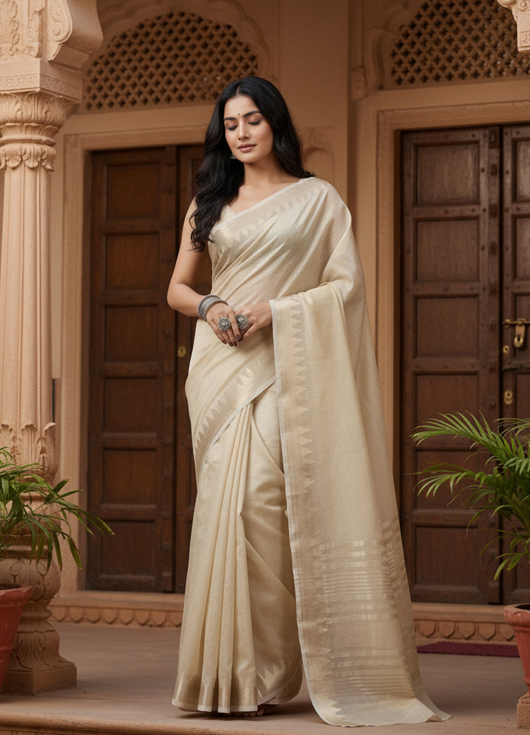 Pid 65217 women s cotton printed saree with unstitched blouse 5 5 mtr cream 1 1000x1000