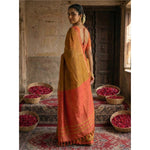 Load image into Gallery viewer, Women's Cotton Printed Saree With Unstitched Blouse 5.5Mtr (Mustrad)