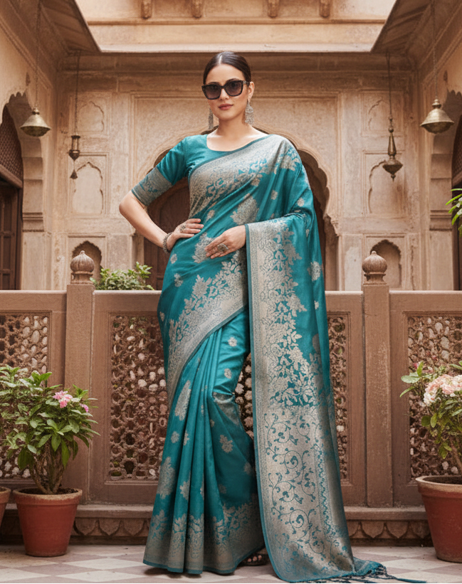 Pid 65266 women s banarasi silk printed saree with unstitched blouse 5 5 mtr sea green 1 1000x1000_baab0f23 a40a 470b 942f 92b4fa6f98d3