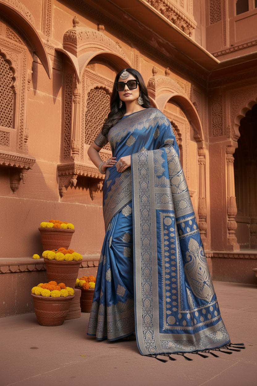 Pid 65267 women s silk blend printed saree with unstitched blouse 5 5 mtr sky blue 1 1000x1000_1