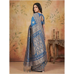 Load image into Gallery viewer, Women's Silk Blend Printed Saree With Unstitched Blouse 5.5Mtr (Sky Blue)