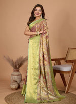 Load image into Gallery viewer, Women's Jacquard Saree With Unstitched Blouse 5.5Mtr (Multicolor)