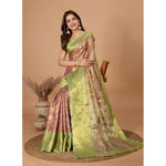 Load image into Gallery viewer, Women's Jacquard Saree With Unstitched Blouse 5.5Mtr (Multicolor)