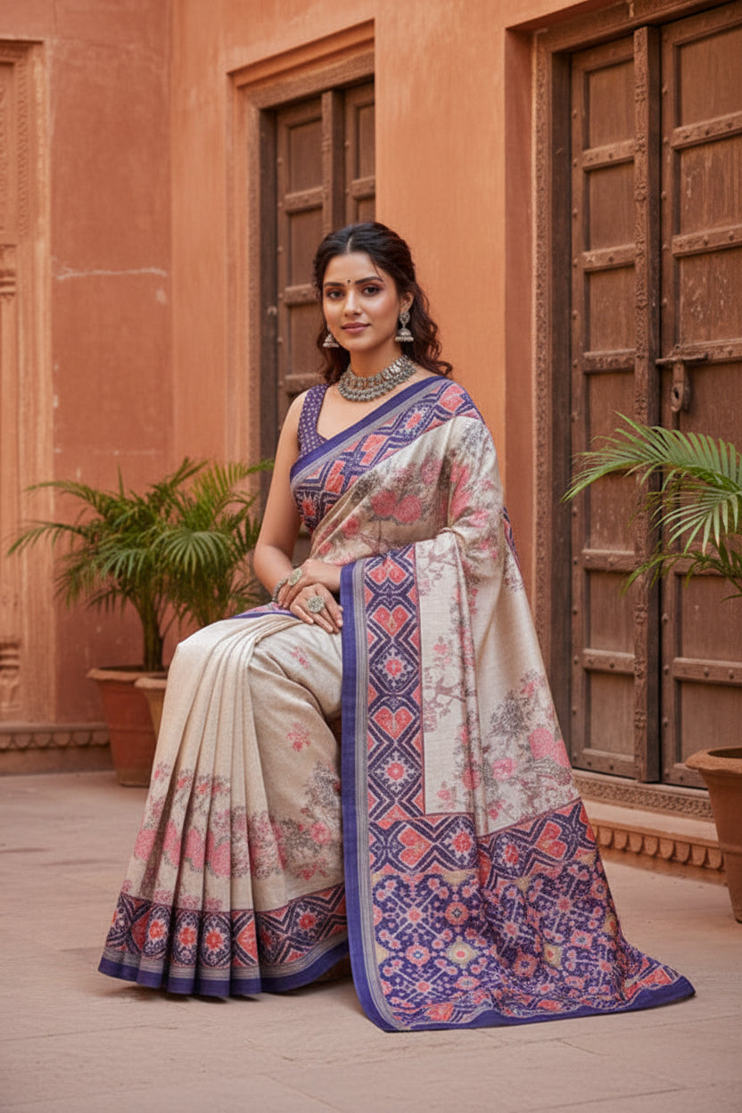 Pid 65771 generic women s faux tussar floral jal with patola print saree with unstitched blouse 5 5 1000x1000_1f6d2365 f244 472b 9552 be9d32530393