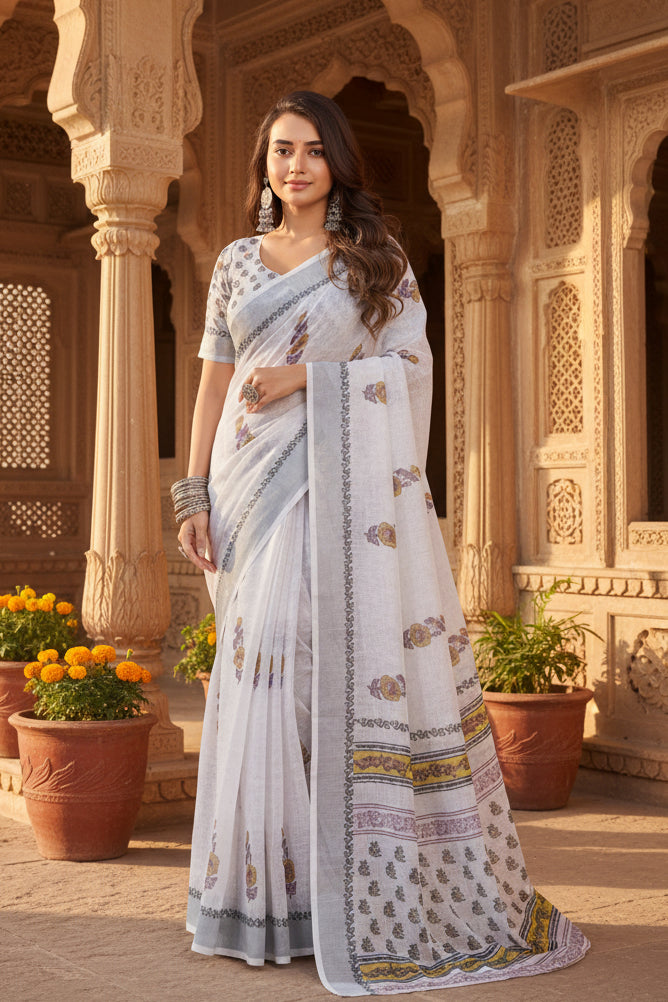 Pid 65903 women s faux linen floral print ready to wear saree with unstitched blouse 5 5 mtr off wh 1000x1000_c6dfb258 683b 4473 b6d8 5b60de532a70