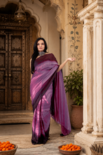 Load image into Gallery viewer, Georgette Ready To Wear Saree With Unstitched Blouse(Pink)