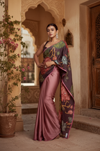 Rangoli Silk Saree With Unstitched Blouse(Pink)