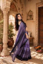 Load image into Gallery viewer, Georgette Ready To Wear Saree With Unstitched Blouse(Lavender)
