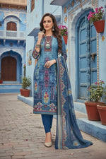 Load image into Gallery viewer, Women's Cotton Unstitched Salwar-Suit Material With Dupatta (Multi, 2-2.5mtrs) Kashvii
