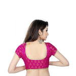 Load image into Gallery viewer, Women's Nylon, Inner-Cotton Full Stitched Padded Blouse (Pink) Kashvii
