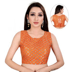 Load image into Gallery viewer, Women's Satin Silk, Inner-Cotton Full Stitched Padded Blouse (Keri Fenta) Kashvii
