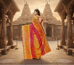 Load image into Gallery viewer, Women's Kota Doria Cotton Saree With Blouse (Orange,6-3 Mtrs) Kashvii
