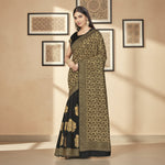 Load image into Gallery viewer, Women's Banarasi Silk Saree (Black,5-6 Mtrs) Kashvii
