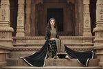 Load image into Gallery viewer, Women's Georgette Unstitched Salwar Suit-Material With Dupatta (Black,2 Mtrs) Kashvii
