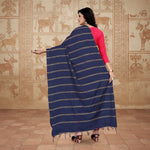 Load image into Gallery viewer, Women's Cotton Jari Woven Work Dupatta (Blue, Length:2-2.4 mtr) Kashvii
