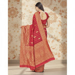 Load image into Gallery viewer, Women's Banarasi Silk Saree With Blouse (Peach, 5-6Mtrs) Kashvii
