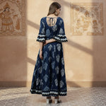 Load image into Gallery viewer, Women's Cotton Printed Regular Kurti (Blue) Kashvii
