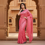 Load image into Gallery viewer, Women's Vichitra Saree with Blouse (Gajari, 5-6 Mtrs) Kashvii

