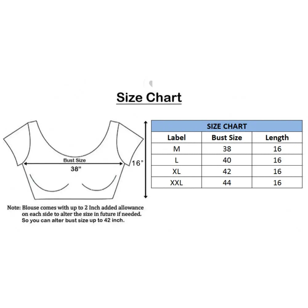 Women's Satin Silk, Inner-Cotton Full Stitched Padded Blouse (Keri Fenta) Kashvii