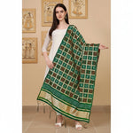 Load image into Gallery viewer, Women's Silk Pure weaving Work Duppatta (Green, Length: 2-2.3 Mtrs) Kashvii
