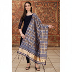 Load image into Gallery viewer, Women's Silk Pure weaving Work Duppatta (Grey, Length: 2-2.3 Mtrs) Kashvii
