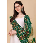 Load image into Gallery viewer, Women's Silk Pure weaving Work Duppatta (Green, Length: 2-2.3 Mtrs) Kashvii
