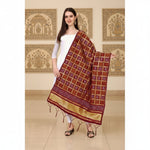 Load image into Gallery viewer, Women's Silk Pure weaving Work Duppatta (Maroon, Length: 2-2.3 Mtrs) Kashvii
