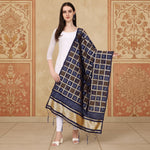 Load image into Gallery viewer, Women's Silk Pure weaving Work Duppatta (Navy Blue, Length: 2-2.3 Mtrs) Kashvii
