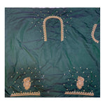 Load image into Gallery viewer, Cotton Silk Embroidered Unstitched Blouse Piece (Dark Green, 80-100 cm) Kashvii
