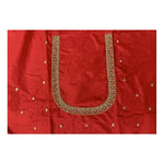 Load image into Gallery viewer, Women's Cotton Silk Self Design Unstitched Blouse Piece (Red, 80-100 cm) Kashvii
