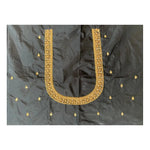 Load image into Gallery viewer, Women's Cotton Silk Self Design Unstitched Blouse Piece (Black, 80-100 cm) Kashvii
