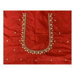 Load image into Gallery viewer, Women's Cotton Silk Self Design Unstitched Blouse Piece (Red, 80-100 cm) Kashvii
